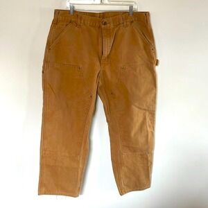 Carhartt Original Fit Double Knee Workpants Men's 38 by 30 Brown